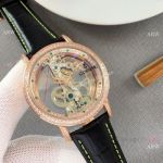 Copy Corum Golden Bridge Rose Gold Diamond Case Watches